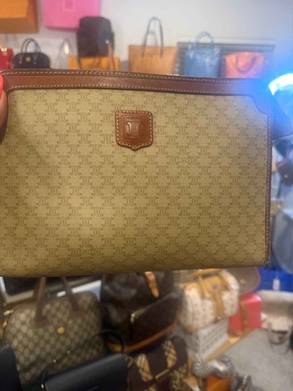 Authentic Celine Pouch Preloved Minor Wear On Edges